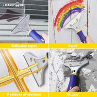 Grattoir de nettoyage 4 "Outils de nettoyage ménagers pratiques Grattoir à papier peint et à ciment Grattoir à carreaux de sol Décapant mural