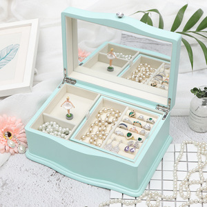 Popular Selling Musical Jewelry Case Princess Jewellery Storage Box