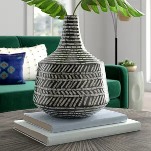 Top Vente Mère de Perle Incrustation Vase Moderne Pour Fleur Décor Table Et Maison OEM Personnaliser Paquet au Vietnam Usine Directement - Product Image 4