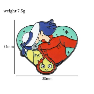 เข็มกลัดโลหะรูปการ์ตูนอนิเมะเครื่องประดับกระเป๋าเป้สะพายหลังเสื้อผ้าลายการ์ตูนที่หลากหลายเข็มกลัดติดผ้าพันคอส่วนบุคคล - Product Image 5