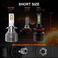 Ampoules de phares LED universelles GESLLA 12V 220W de haute qualité pour voitures H3/H4/H7/H8/9/11/9005 - 13200 Lumens, les plus vendues