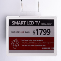 Label Harga Elektronik Warna E-Ink 2,13,2,9 Inci untuk Rak Supermarket, Sistem EAS Demo Kit Zhsunyco BLE-213BWRY Toko Kelontong