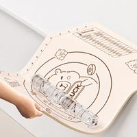 Tapis de pâtisserie en silicone épais réutilisable avec guides de cuisson, antidérapant, facile à nettoyer, résistant à la chaleur pour pétrir et étaler la pâte