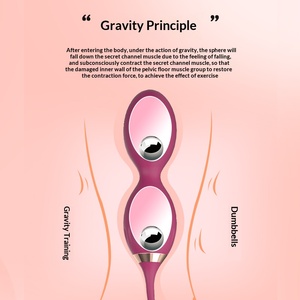 <span class=keywords><strong>Bolas</strong></span> de Kegel para Fortalecimiento Vaginal - <span class=keywords><strong>Bolas</strong></span> Ben Wa de Doble Peso, Entrenador de Músculos Pélvicos, Silicona Segura para el Cuerpo, Recuperación Posparto, Paquete Económico - Product Image 4