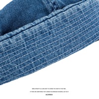 Casquettes de cowboy lavées en gros chapeaux de propriétaire roulés chapeaux de marin Hip Hop propriétaire roulé tout match chapeaux de peau de melon de rue vintage