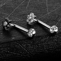 10 pcs/lot titane Vertical capot Piercings fleur Sexy vagin génital Piercing VCH Piercings bijoux