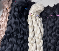 BELEZA 82 " Yaki Jumbo Braids, texture Yaki douce synthétique, fibre à basse température, tresses afro torsadées, extensions de cheveux dreadlocks