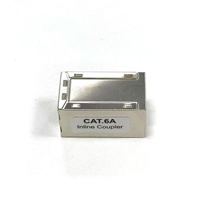 Échantillon gratuit femelle à femelle Cat.<span class=keywords><strong>6A</strong></span> <span class=keywords><strong>RJ45</strong></span> 8P8C <span class=keywords><strong>catégorie</strong></span> <span class=keywords><strong>6A</strong></span> STP FTP coupleur modulaire en ligne blindé à 180 degrés - Product Image 4