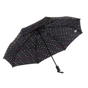 프로모션 선물 세트 개인 상표 3 접는 여행 우산
