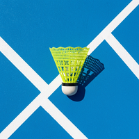 Volants de badminton en nylon et plumes de canard avec colle renforcée pour une grande durabilité et un vol uniforme pour les ligues
