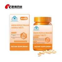 Compléments alimentaires Premium KANION riches en flavonoïdes, antioxydants, 50 mg, certifiés ISO9001 HACCP, comprimés à croquer au goût de propolis, 2 suppléments