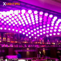 Кинетический светодиодный шар DMX512 с лебедкой, RGBW, подвесное художественное освещение, кинетические LED-светильники