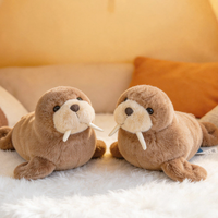 Peluche géante personnalisée de morsque douce et lestée, coussin à câliner, compagnon de sommeil créatif et adorable