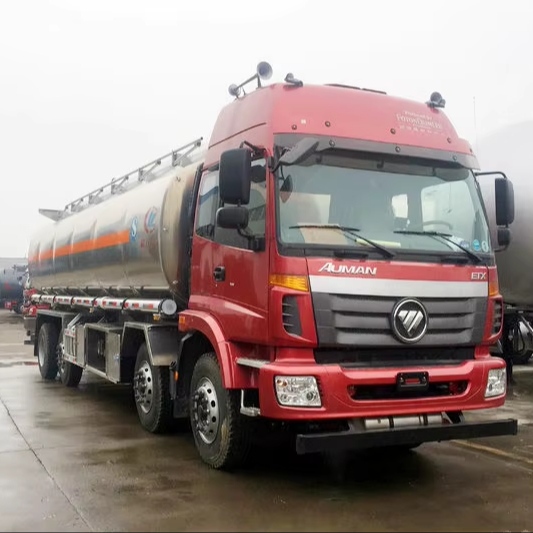 FOTON 8X4 20CBM to 40CBM Aluminum Alloy Oil Tanker Truck Fuel Tanker Trucks for Diesel or Gasoline Transport