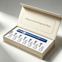 Boîte d'emballage pour injection en gros, flacons de médicaments, boîte magnétique, boîte de rangement médicale en carton rigide