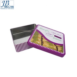 Tùy chỉnh thiết lập của <span class=keywords><strong>3</strong></span> vuông kim loại hộp thiếc cho Cookie - Product Image 2