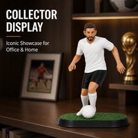 Statue d'athlète de football personnalisée en résine, modèle de joueur de soccer pour souvenir de fan, trophée de club, affichage personnalisé, couleur et taille sur mesure