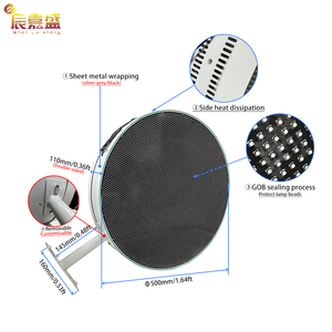 Độ nét cao quảng cáo ngoài trời không thấm nước <span class=keywords><strong>video</strong></span> tường quảng cáo letrero Màn hình tròn Thông tư Màn hình <span class=keywords><strong>LED</strong></span> hiển thị cho doanh nghiệp - Product Image 4