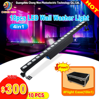 Pro Led scène lumières DMX 18 pièces RGBW 4in1 scène lumière Dj Disco fête de noël gratuit 10in1 Flycase paquet chine usine directement