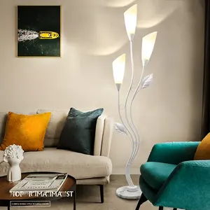 E27 Scandinavische moderne metalen LED bloem theetafel vloerlamp woonkamer slaapkamer studeerkamer bureaulamp woondecoratie staande lamp - Product Image 3