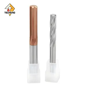 18mm Spiral Machine Reamer 7.62mm 5.20mm H7 Cemented CNC Cutting Tool Tungsten Carbide Reamer Drill Bits for Metal Techsino