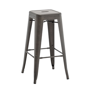 Tabouret <span class=keywords><strong>de</strong></span> <span class=keywords><strong>bar</strong></span> haut en métal moderne, noir <span class=keywords><strong>de</strong></span> luxe, pour <span class=keywords><strong>bar</strong></span> à domicile, extérieur, hôtel, salle à manger, salon, résistant à l'eau, stable, durable, usage commercial - Product Image 3