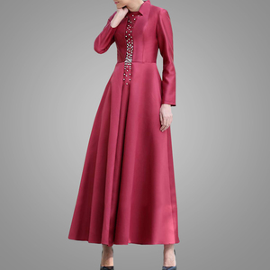 Robe de soirée pour femmes, élégante, en Polyester, Kaftan, Abaya, à perles modestes, accessoires turcs indonésiens, vente en gros - Product Image 2