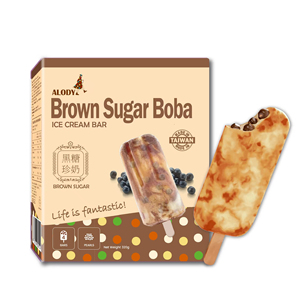 Helado de Té con Leche y Azúcar Moreno al Por Mayor, Helado Instantáneo en Barra, Caja de 4 Unidades, Sabor en Capas - Product Image 4