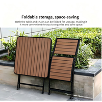 Table pliante d'extérieur résistante aux intempéries, gain de place, haute qualité, très vendue, pour balcon, jardin, cour extérieure