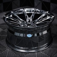 Rines JG Forjados de Alta Resistencia con Diseño Cóncavo Profundo, 5x112 5x115 5x120 mm, Negro Brillante, Prueba de Rayos X, Venta al Por Mayor, para Autos Modificados