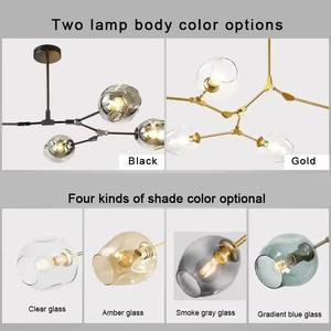 Lustre à bulles de <span class=keywords><strong>verre</strong></span> de conception moderne pour le salon, îlot de salle à manger, <span class=keywords><strong>suspension</strong></span>, luminaires suspendus - Product Image 5