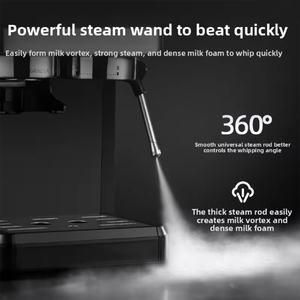 Machine à expresso électrique, équipée d'un grand réservoir d'eau amovible <span class=keywords><strong>et</strong></span> d'un mousseur à <span class=keywords><strong>lait</strong></span> <span class=keywords><strong>manuel</strong></span>, 1350 Watts, machine à café pour hôtel - Product Image 6