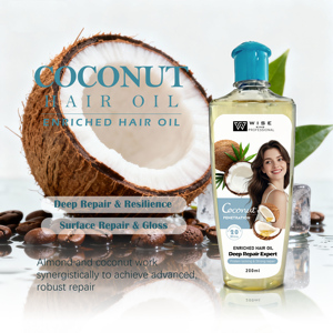 Suero Capilar <span class=keywords><strong>de</strong></span> Coco <span class=keywords><strong>para</strong></span> <span class=keywords><strong>el</strong></span> Cuidado Personal, Reparación Profunda, Protección Contra <span class=keywords><strong>el</strong></span> Calor, Control del <span class=keywords><strong>Frizz</strong></span>, Suavizante <span class=keywords><strong>para</strong></span> Cabello Seco con <span class=keywords><strong>Aceite</strong></span> <span class=keywords><strong>de</strong></span> <span class=keywords><strong>Almendras</strong></span> 200ml - Product Image 1