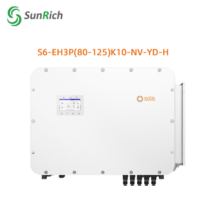 Convertisseur d'énergie solaire hybride triphasé Solis 100 kW 125 kW à haute efficacité pour usage commercial et industriel - Product Image 2