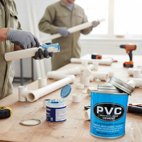Adhésif pour tuyaux en PVC transparent de qualité supérieure, haute flexibilité, résistant aux intempéries, ciment à base de solvant PVC
