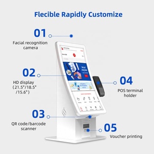 Portrait/landscape Display Mode Column/desktop Self Ordering Kiosk All in One Industrial Touch Panel <b>Pc</b> Pos <b>Stand</b> Self Kiosks - Product Image 3