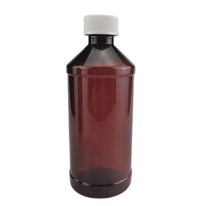 16oz Wockt <span class=keywords><strong>Qualt</strong></span> Quan Flasche Bernsteinfarbene PET Arch Flaschen mit Etikettenaufkleber und Siegel für Ihren Schutz - Product Image 1