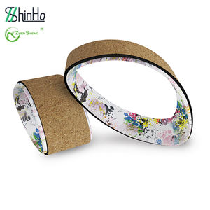 Rueda de Yoga de Corcho para Ejercicios de Fitness, Rueda de Pilates de Madera para Estiramiento, Venta al por Mayor de Fábrica Zhensheng - Product Image 4
