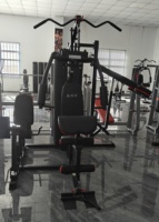 Équipement de Fitness sportif fonctionnel complet de machine d'entraînement de gymnastique de trois stations pour des exercices de support d'entraînement de force
