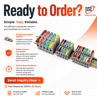 Connecteurs RUNDE de type rail DIN, bornier à levier à sertir, ultra haute puissance, bornier rapide à enfoncement