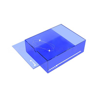 Boîte Cadeau Personnalisée en Acrylique Transparent avec Couvercle Coloré et Cache Anti-Poussière, Facile à Assembler et Idéale pour le Rangement