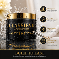 Étiquettes cosmétiques 3D personnalisées en relief, autocollants de transfert imperméables en feuille d'or pour pots, bouteilles, tubes, emballages de soins de la peau, logo OEM ODM