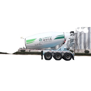 CIMC LINYU 10 <span class=keywords><strong>camion</strong></span> bétonnière de ciment cubique auto-chargement <span class=keywords><strong>camion</strong></span> semi-remorque électrique mobile en <span class=keywords><strong>béton</strong></span> <span class=keywords><strong>avec</strong></span> <span class=keywords><strong>pompe</strong></span> - Product Image 3