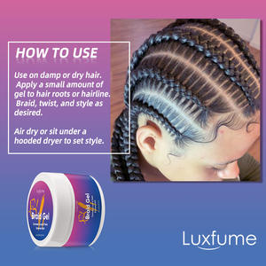 Gel Fijador para Trenzas <span class=keywords><strong>Bellezon</strong></span>, Fijación Extra Fuerte, Venta al por Mayor, Aspecto Liso y Brillante, Larga Duración, Sin Frizz, Gel para Peinar Trenzas y Locs - Product Image 5