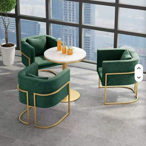 Canapé individuel pour visiteurs d'hôtel, design moderne, en velours, pour espace lounge, immeuble de bureaux, canapé de loisirs, chaise de réception pour invités - Product Image 1