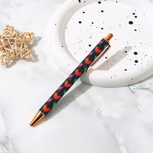 Bolígrafo de Metal con Purpurina en Forma de Corazón, Duradero y de Primera Calidad, Escritura Suave, para Regalos Promocionales, Bodas y Fiestas - Product Image 3