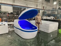 Bain de flottaison moderne pour hôtel, avec sel d'Epsom et ozone, pour massage corporel, sommeil en gravité zéro, isolation sensorielle, en forme de pod, en acrylique, pour spa