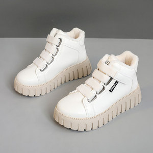 أحذية نسائية كاجوال للكاحل YB9028، أحذية شتوية جديدة مقاومة للماء مبطنة بالفرو مع رباط، متعددة الاستخدامات للخريف - Product Image 2