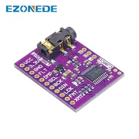 PCM5102 antarmuka I2S PCM5102A dekoder Stereo DAC modul Audio Digital konverter PLL papan suara dengan 3.5mm pemegang Headphone