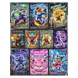 YQ 100 Packs Infinite Archives Anime Invasion A5 Cartes à collectionner Pokémon, Planches d'art Pokémon Fan Art COS Universe, Vente en gros - Product Image 3